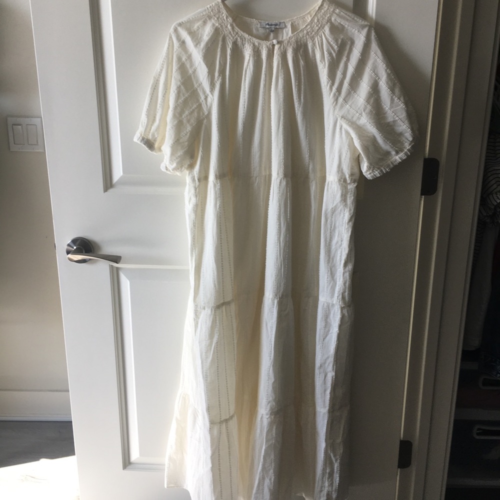 Madewell white dress sz Large. NWT